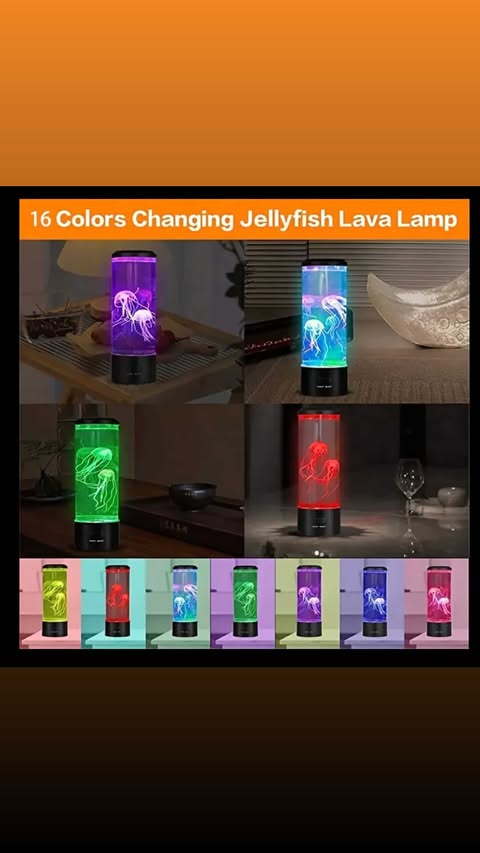 Medium Jellyfish Lamp Mute LED Color Changing
